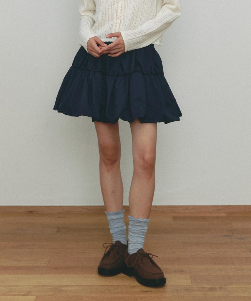 Ceme Shrring Balloon Mini Skirt(Nv)