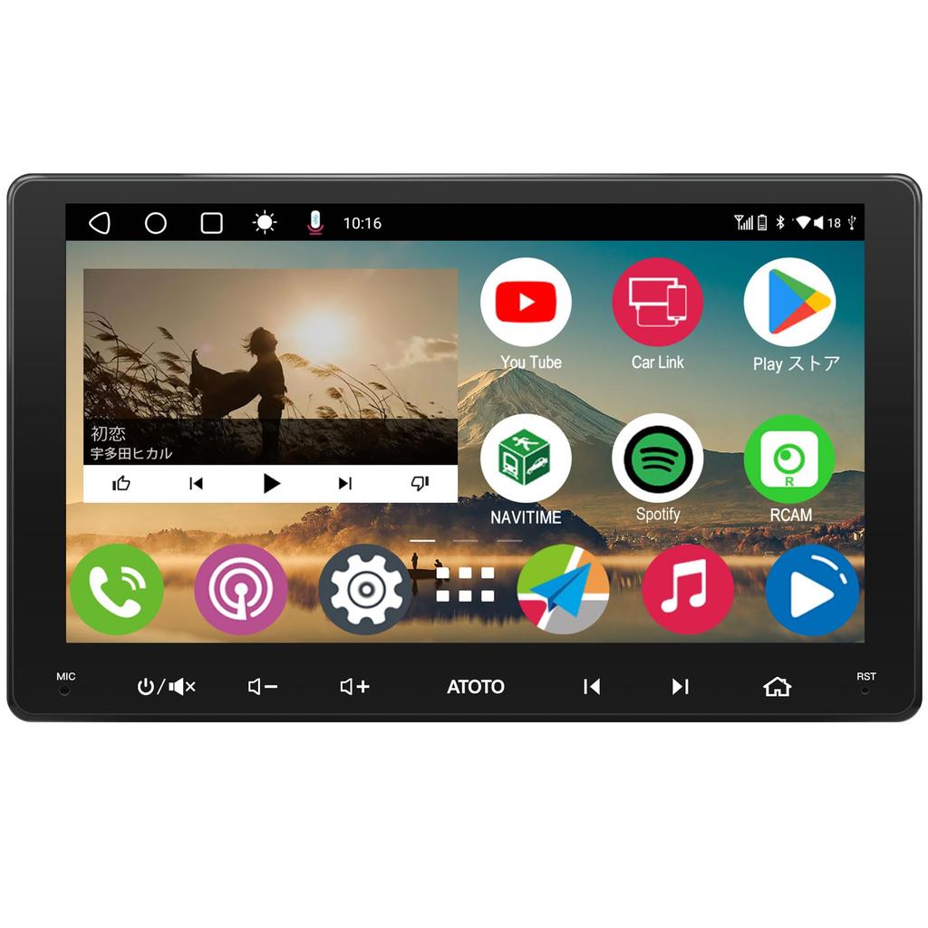 ATOTO A6 PF Android Car Stereo with Wireless Android Integrated Navigation IPS GPS 2G Dual HD A6G209PF 9-inch Double-DIN CarPlay, Auto, System,