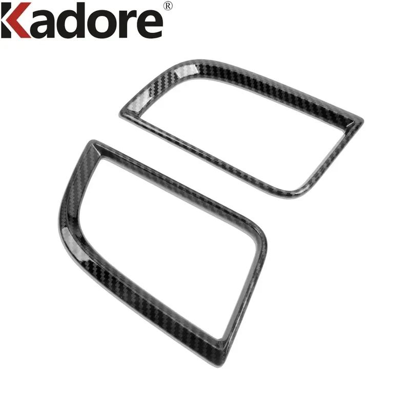 For Mitsubishi Pajero/Montero/Shogun Sport -2024 2025 Carbon Car Front Side Air Condition Vent Outlet Cover Trim Accessories