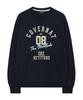 COVERNAT Slogan Graphic Sweatshirt Dark Navy