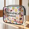 Trendy Large Capacity Makeup Bag Portable Medicine Theme Cosmetic Bag Multi-functional Visible Storage Bag for Women X1W7
