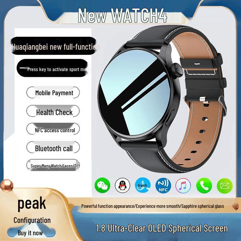 2025 Smartwatch 9: Waterproof Sport Phone with Heart Rate, Blood Pressure, Blood Oxygen Monitoring & NFC Payments.