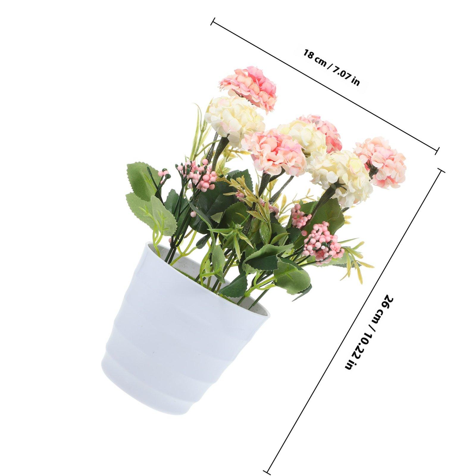 

Lifelike Simulated Potted Flower Bonsai Artificial Plant Decoration for Tabletop Shelf Desk Interior Design No Maintenance Faux рожевий