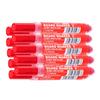 Plus Whiteboard Fine 1mm Line Pack of X 10 Markers, Point, Width, Red, 10, BMK-PE10RD, 428-729