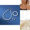 Retro Inspired Pearl Accessories Set With Handcrafted Multilayer Necklace And Ear Jewelry