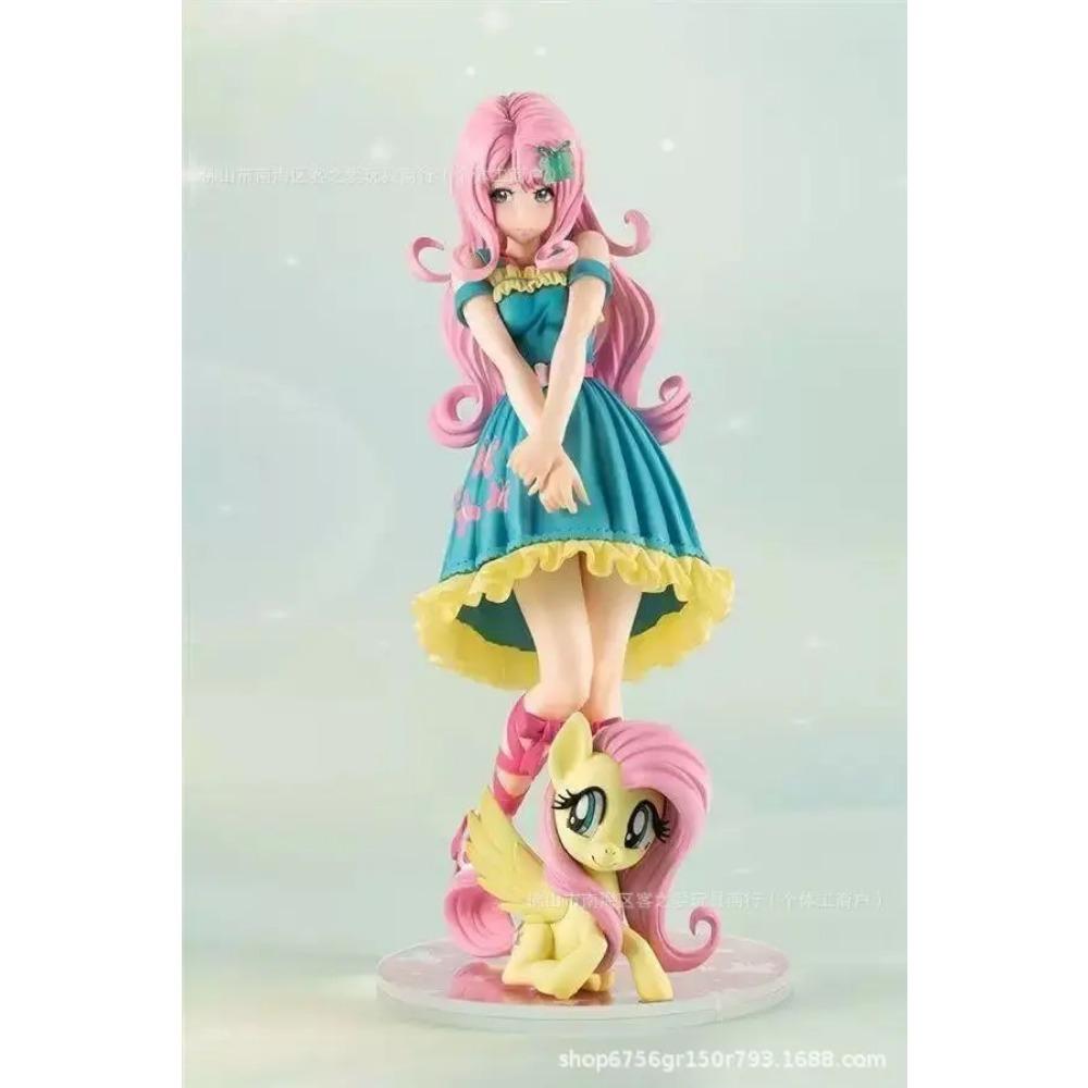 New My Little Poni Series Rainbow Anime Figure Cute Doll Applejack Toy Fluttershy Twi Light Sparkle Model Doll Toy Birthday Gift