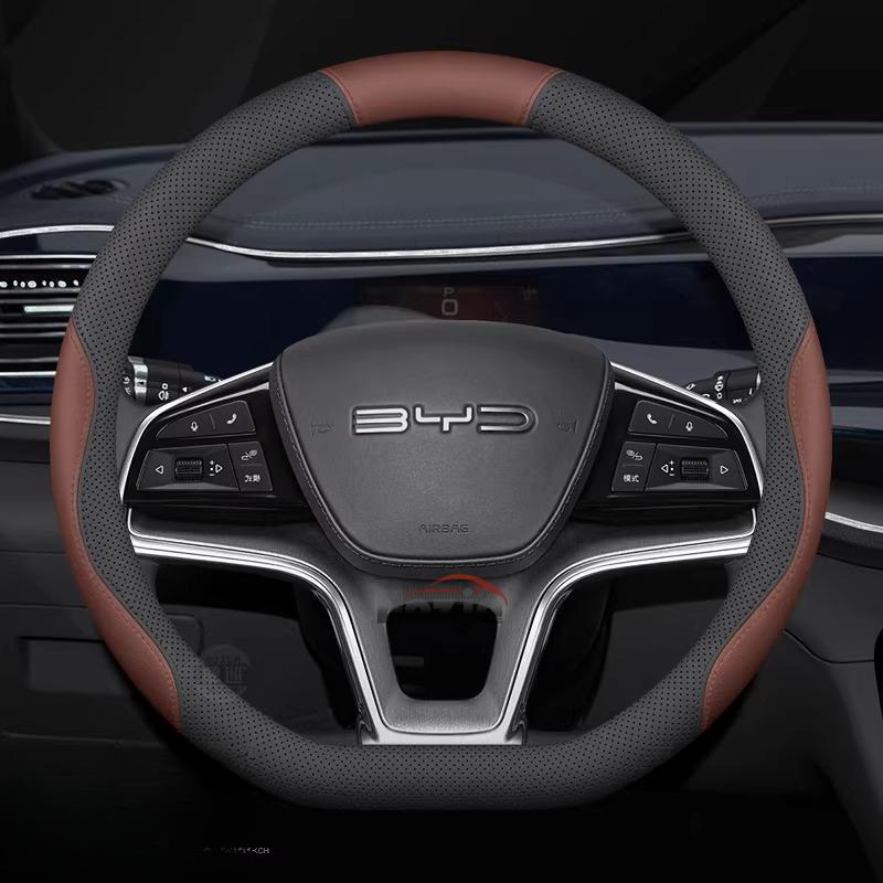 Leder Auto Lenkradabdeckung für BYD Seal U Dmi Innenzubehör BYD Sealion 5 7 2025 2026 Lenkradabdeckung