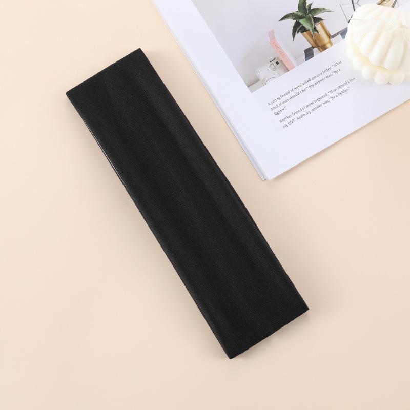 7cm Wide Headband for Women & Men, Solid Color Sports Sweatband