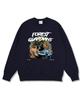 Wibelibellyu Forest Oversized Premium Double-Sided Sweatshirt 4 Colors (Fleece Liner Option) (Type B)