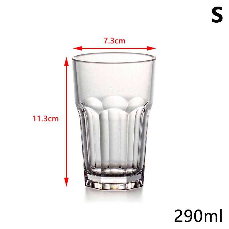 

290/380/560Ml Acrylic Beer Cups Transparent Anti-Drop Octagonal Cup Bar Ktv Commercial Water Cups Drink Cup Reusable 11.3*7.3cm