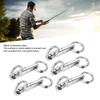10PCS Column Fishing Ring Swivel 360 Degree Rotation Fishing Swivels  Saltwater Fishing