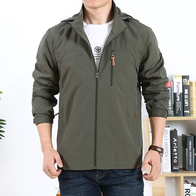 Jackets Men's Spring and Autumn Outdoor Sports Tops Loose Large Size Quick-drying Jackets Men's Charge Tops