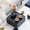 Business Memorial Mugu Travel Coarse Pottery Kuaike Cup Tea Set Annual Meeting Gifts Light Luxury Opening Gift