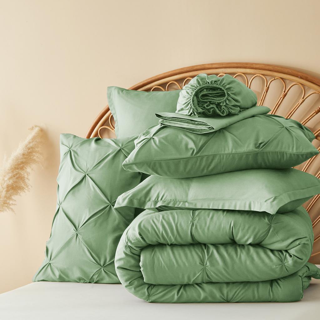 5-Pc/7-Pcs Comforter Set -  Queen Bed In A Bag With Comforters, Sheets, Pillowcases Queen King Full Twin