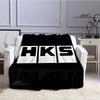 HKS Rennwagen Logo bedruckte Decke Flansch Warme Decke Weiche und bequeme Decke Überwurf Bettwäsche Geburtstagsgeschenk