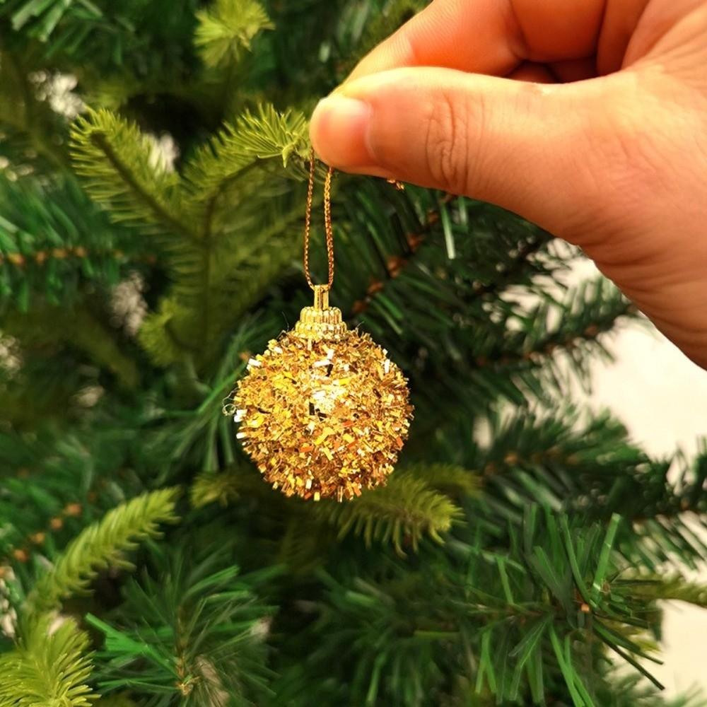 6Pcs Xmas Baubles Christmas Ball 6cm Xmas Tree Hanging Pendants  Xmas Decorations