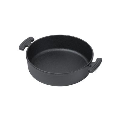 Pearl Metal Sukiyaki Pot, 20cm, Cast Iron, Induction and Oven Compatible, Sprout Design, HB-6481