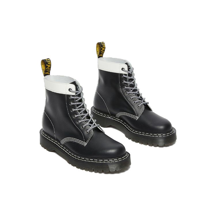 Dr. Martens 1460 Kožené lesklé šněrovací kotníkové boty Unisex boty Černé 27336009