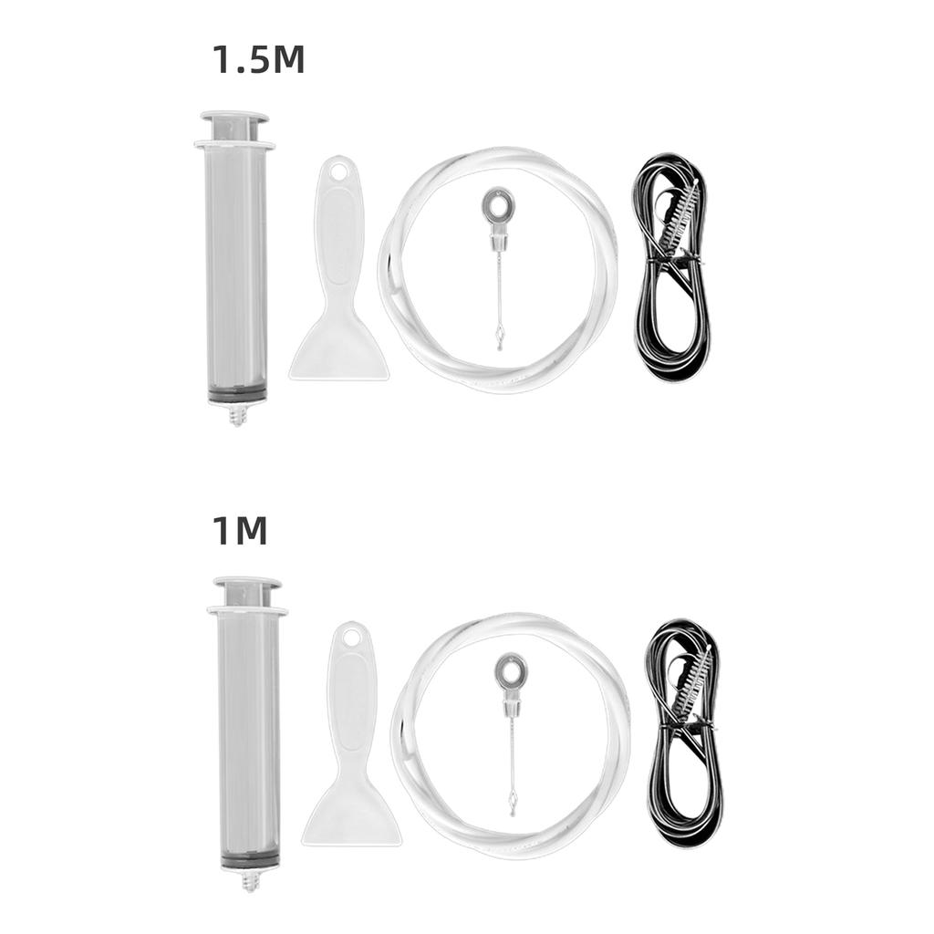 5Pcs Refrigerator Drain Hole Cleaner Tool Set for Clogged Defrost Drain Pipe Ice Maker Water Line Unclogging Brush Kit