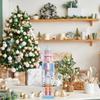 Christmas Nutcracker Wooden Soldier Small Decorative Ornament Tabletop Nutcracker Christmas Party Decoration Holiday Nutcrackers