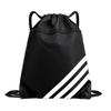 Portable Drawstring Backpack Gym Bag with Logo Print - Outdoor Training Storage