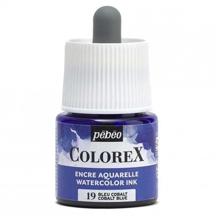 Watercolor Ink - PEBEO - Colorex - 45 Ml - Cobalt Blue - Mixed