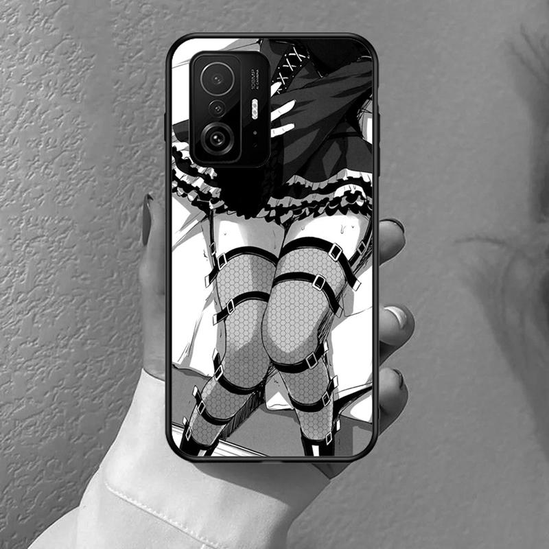 Anime Aesthetic Black Funda For POCO F5 F3 M5s C40 F4 GT X3 X4 X5 Pro Case For Xiaomi 12 13 Lite 11T 12T Pro 12X