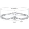 S925 Silver 6mm Zircon Tennis Bracelet Fashion Design