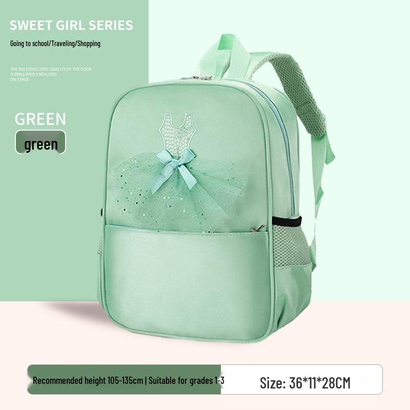 Girls' Princess Dress Style Backpack for Ages 3-6 Kindergarten - Fresh & Cute Design