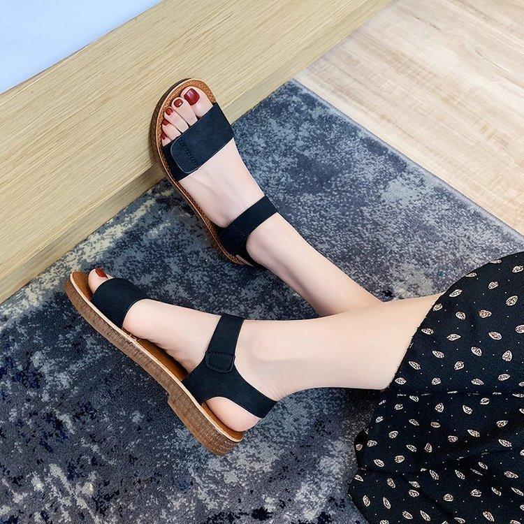 Casual Pu Flat Sandals With Water Drip Embellishments For Women
