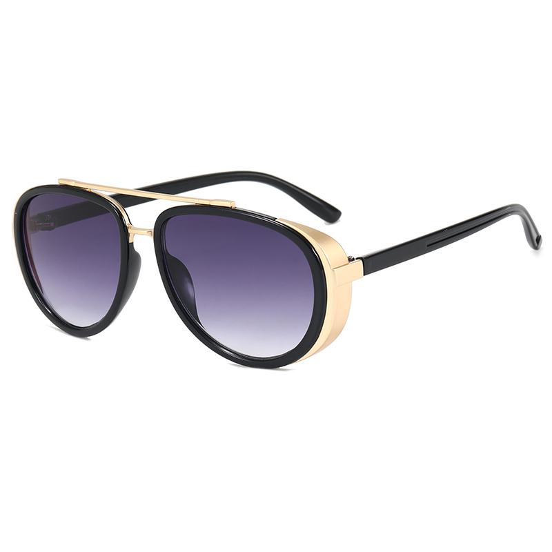 Superhot Eyewear 22468 Classic Steampunk Sun Glasses Shades Round Sunglasses PC