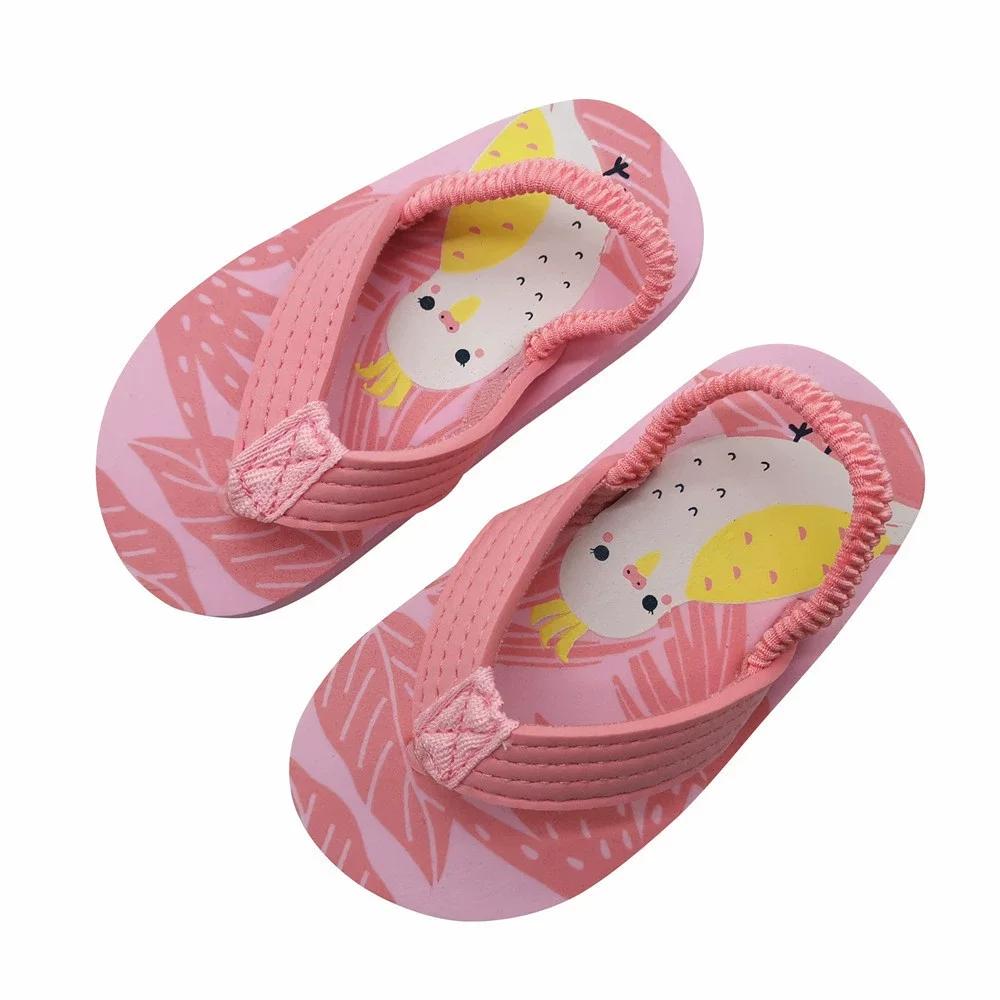 Kinder Flip-Flops Schuhe Cartoon Sommer EVA Weiche Sohle Indoor Baden Anti-Rutsch Mädchen und Jungen Sandalen Strand und Pool Hausschuhe