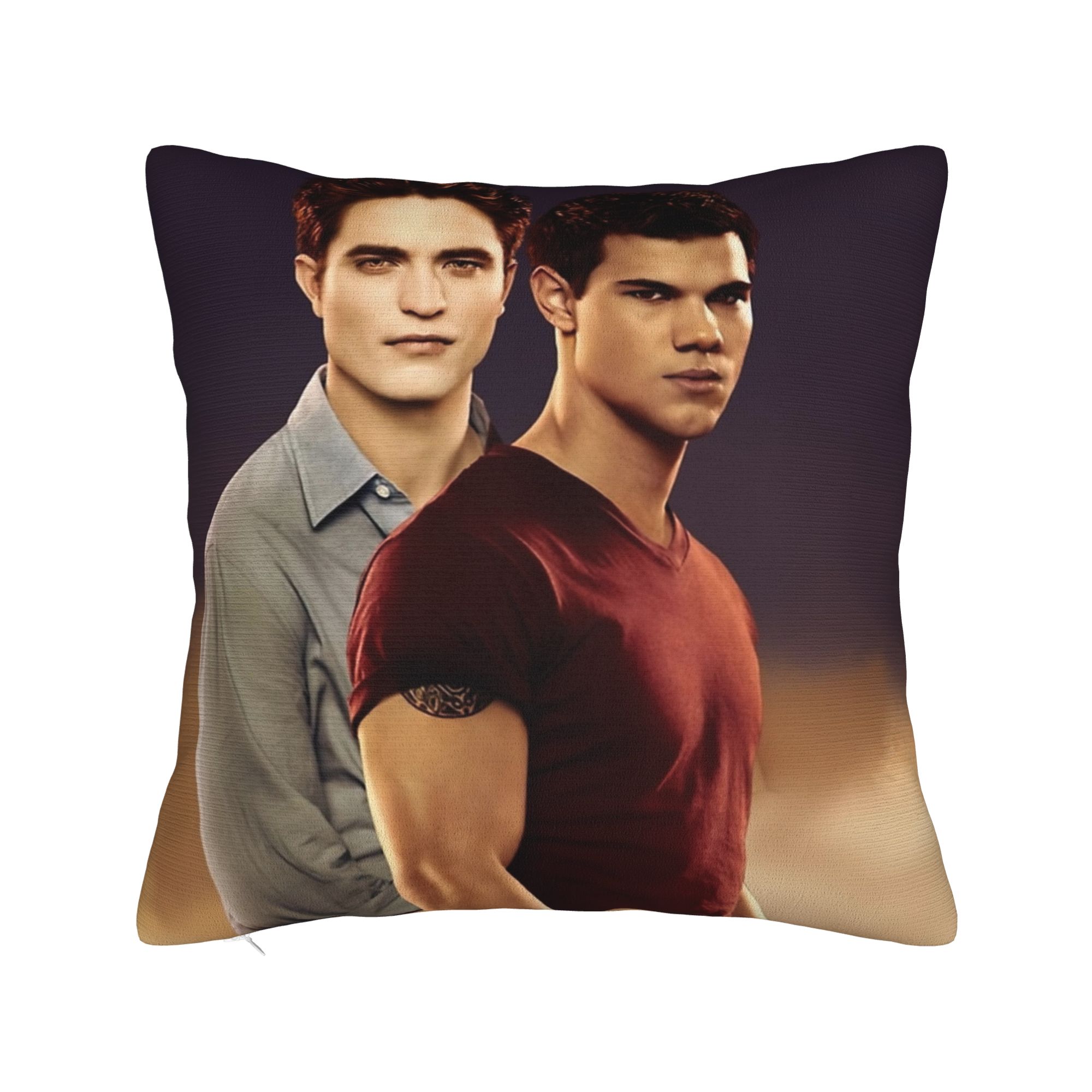 

Twilight Jacob Black Pillowcase Printed Polyester Cushion Cover Gift Pillow Case Cover Home Zippered 18 30x30cm 12x12in
