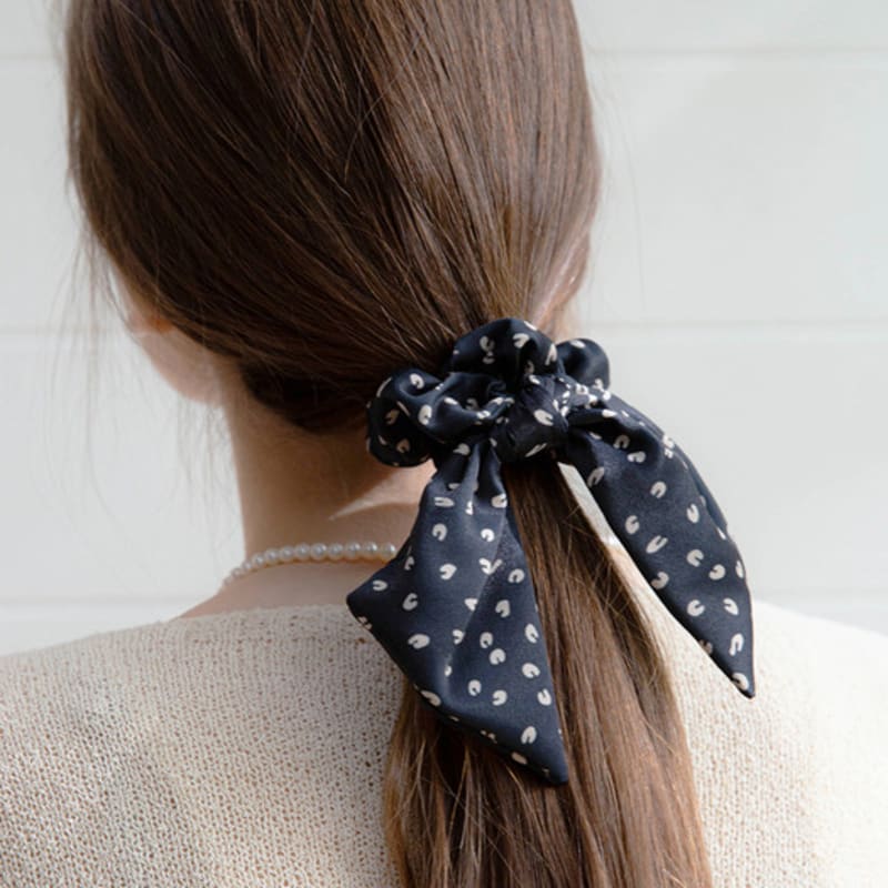 Jean Paul Clarisse Pattern Ribbon Scrunchie JP-22-087S