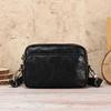 Men's Vintage Genuine Leather Crossbody Shoulder Bag - Luxury Horizontal Commuter/Sport Style