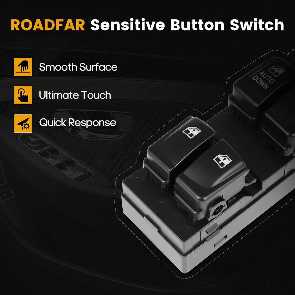 OE 93570-2H110 Front Left Driver Side Power Master Window Switch fits for 2007-2010 for Hyundai Elantra