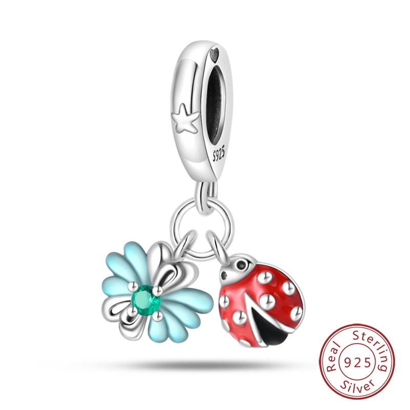 100% Copper Butterfly Fairy Dream Ocean Shell Pearl Mermaid Sea Turtle Sunflower Charms Beads Fit Qikaola Bracelets