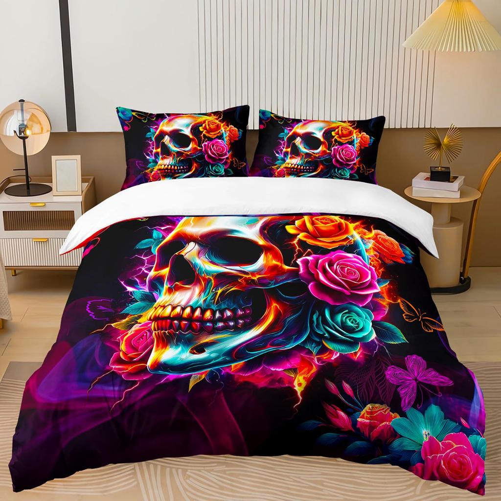 Three-Piece Quilt Cover 3D Digital Printing Bedding Set Bed Cover