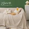Nordic Full-Cover Sofa Blanket and Cushion Cover - All-Season Use