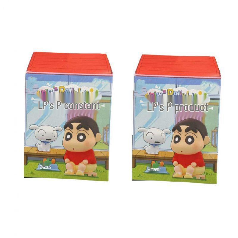 Crayon Shin-chan: Shiro's Life Blind Box Figurine - Trendy Toy Doll & Desktop Ornament Gift