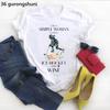 Im A Simple Unisex I Love Motorcycle And Wine Letter Print Tshirt Unisexs Clothing Watercolor Flowers Tshirt Femme Streetwear