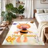Crystal Velvet Rug Custom Name Text, Soft Non Slip Floor Mat Home DecorDie Biene Maja