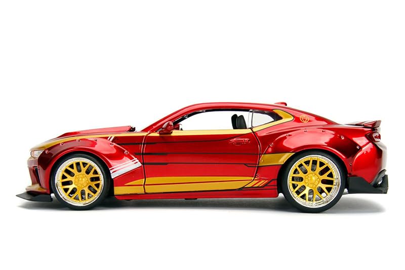 JADA TOYS MARVEL AVENGERS IRON MAN 2016 CHEVY Avengers Iron Man 2016 Chevy Camaro JADA TOYS Scale 124SCALE - & CAMARO" "Marvel & 124