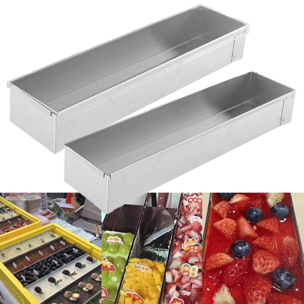 Baking Mold Removable Design Tiramisu Cake Mold Stainless Steel Non-Stick Bread Mold Rectangular with Lid Mousse Mold Cheesecake