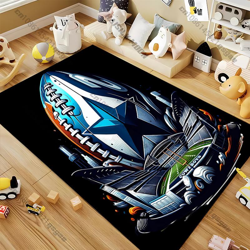 15 Size Star Football Carpet for Living Room Home Decor Large Area Rug Bedroom Floor Rug Non-slip Easy Washable Mat