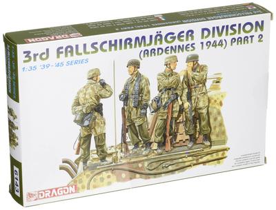 Dragon WWII German 3rd Parachute Division Ardennes 1944 Part 2 Plastic Model DR6143 1/35