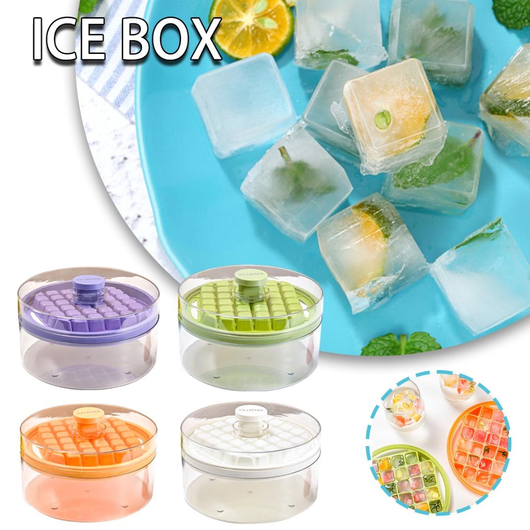 

PDTO DIY Коробка для изготовления льда Форма для кубиков льда с крышкой Коробка для хранения кубиков льда с лопаткой для льда