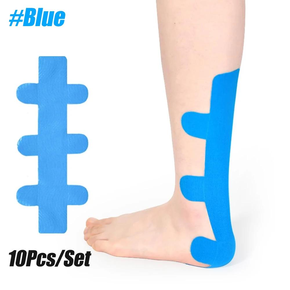 

10Pcs Kinesiology Achilles Tendon Tape,Provide Support For Ankle Achilles,Elastic Athletic Tape,Breathable K Tape For Daily Use