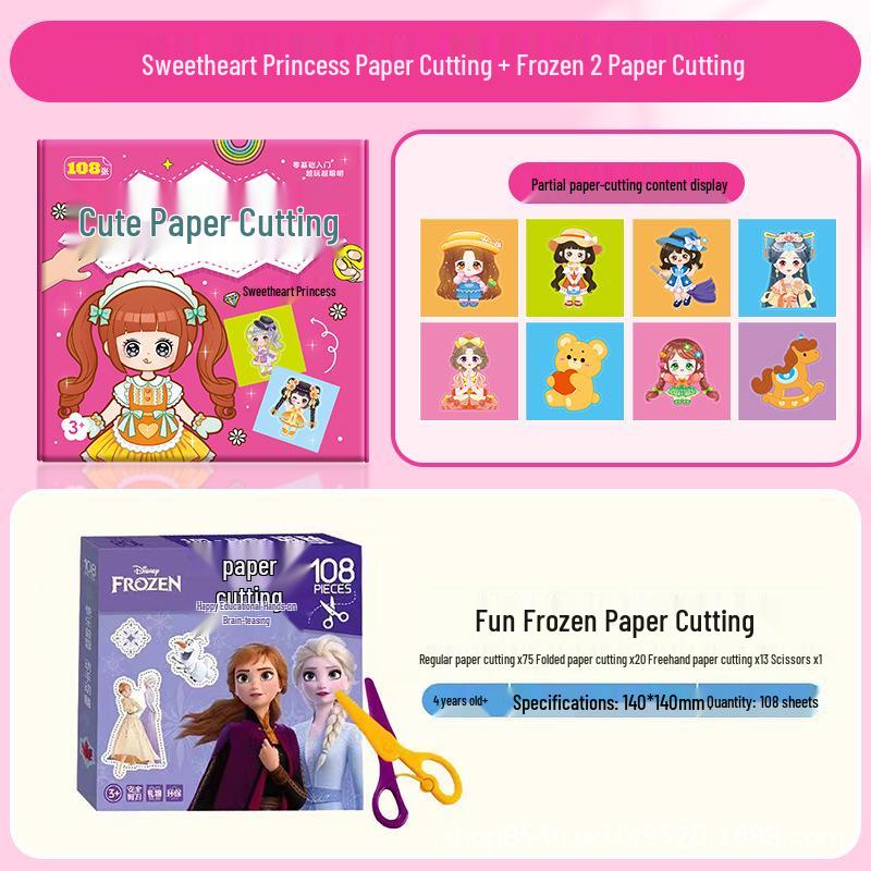 Animal Paper Cutting DIY Kit for Kids Aged 3-6: Fun Educational Craft Toy