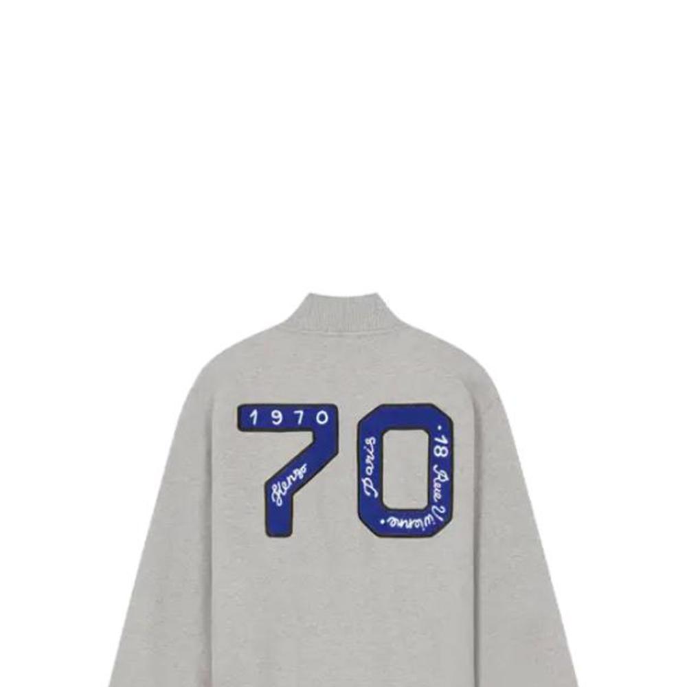 KENZO Academy Button Up Bomber Jacket FD65SW1024MV-94
